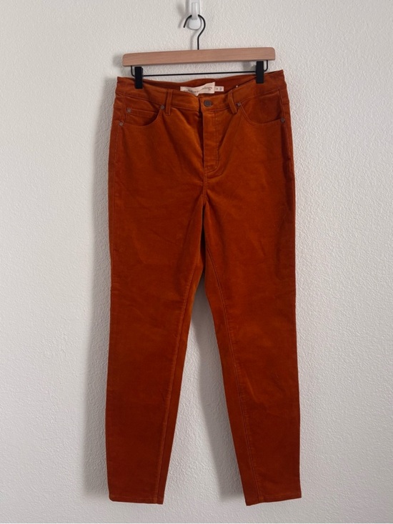 Soft Surroundings Pants - Soft Surroundings Women's Size 10 Orange Corduroy Skinny Pants